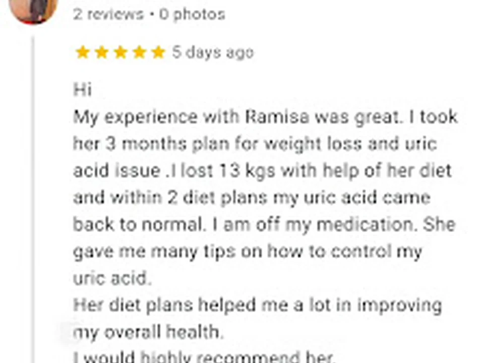 Dietician Ramisa Punjani