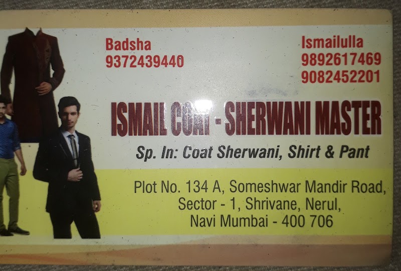 TAILOR ISMAIL COAT SHERWANI MASTER, Mumbai